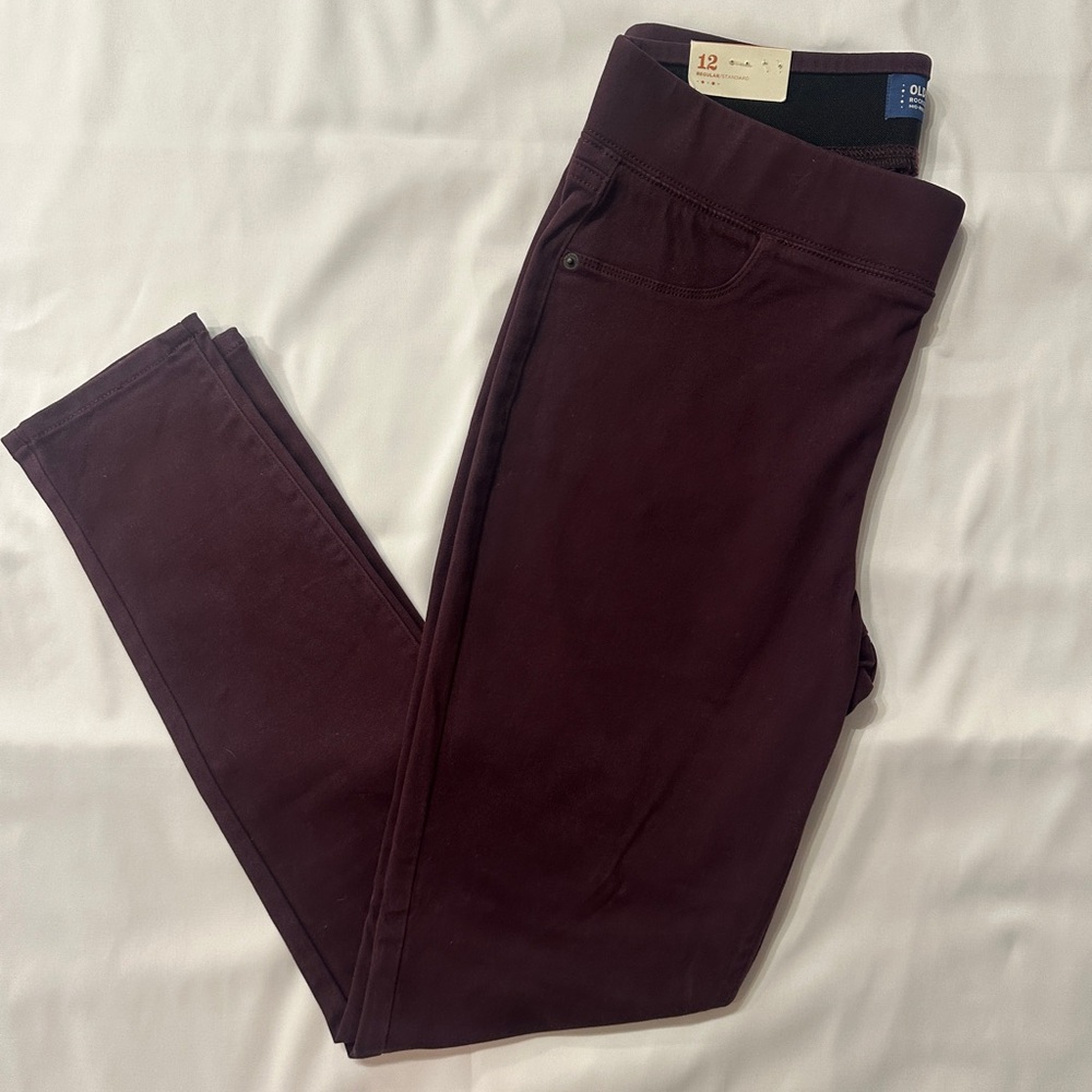 Old Navy Deep Purple Rockstar Jeggings